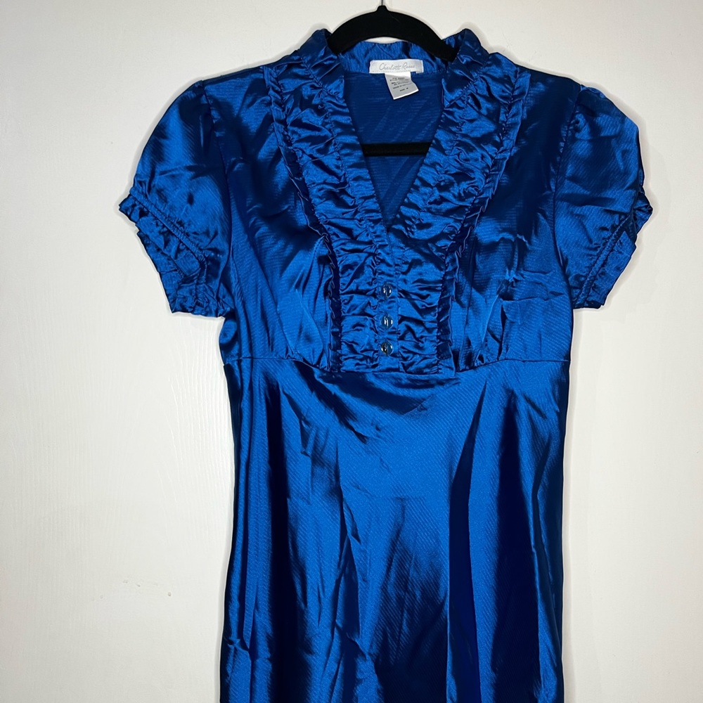 Royal Blue Blouse